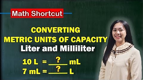 Metric Units of Capacity - Converting L to mL and mL to L / Math Tutorial Tagalog