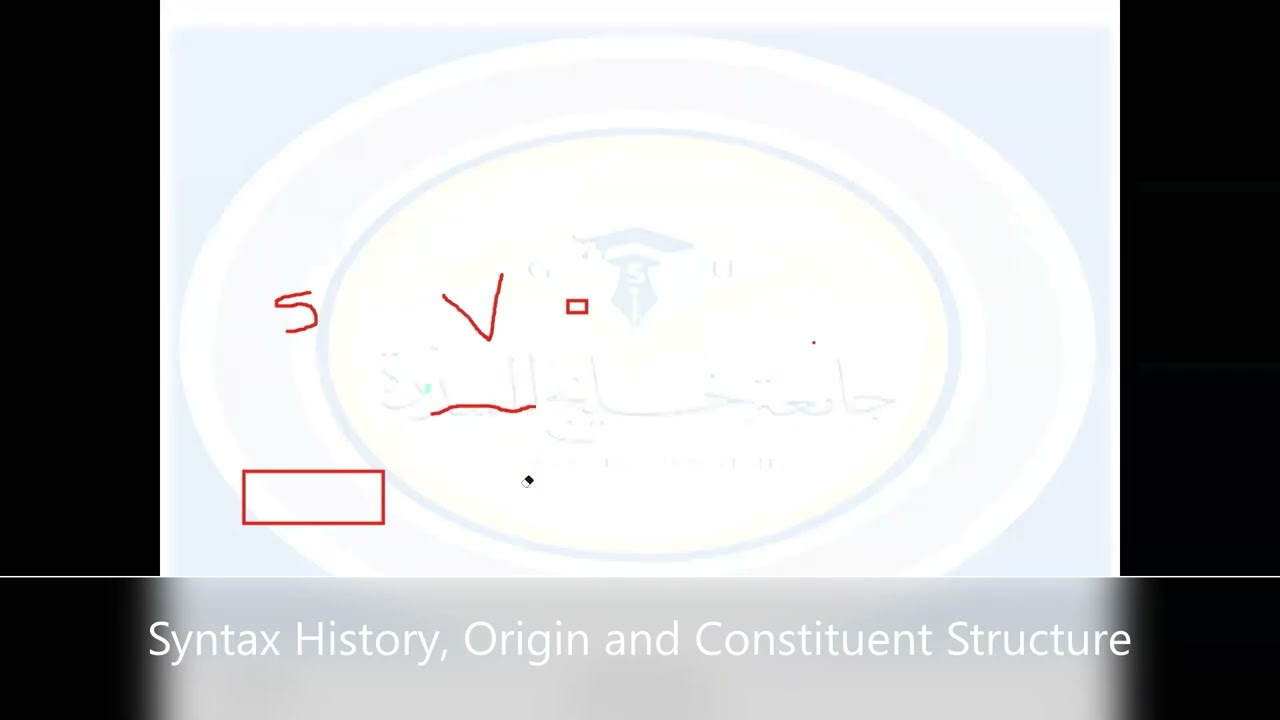 Syntax History, Origin and Constituent Structure