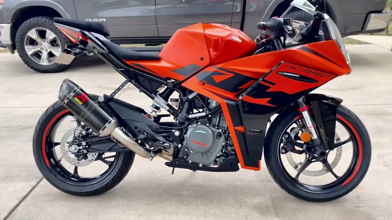 TYGA-Performance Exhaust for the 2022-2023 KTM RC390 - YouTube