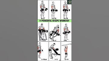 9 Powerfull Dumbbell Biceps Workout to Transform Arms | #workout #bicepsworkout