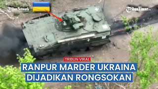 Granat Rusia Dijatuhkan dari Drone hingga Bakar Ranpur Marder Ukraina  salin 3 720p