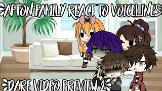 The Afton Family Reacts To Their Voicelines | Fnaf Gacha Life Short | Fnaf Dare Video Preview Part 2