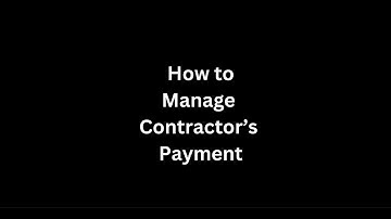 How to manage contractors payment? - buildcontrol