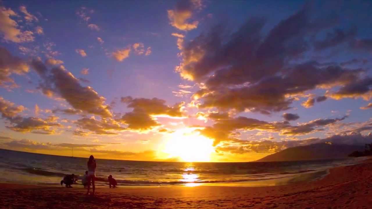 maui sunset time lapse