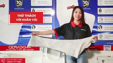 Siêu Phẩm Tiết Kiệm Nước - Bồn Cầu Nguyên Khối Cerado