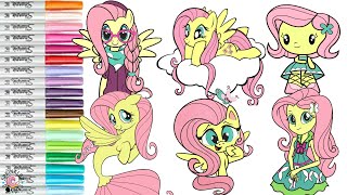 My Little Pony Coloring Book Compilation Best of Fluttershy Equestria Cutie Mark Crew Merpony