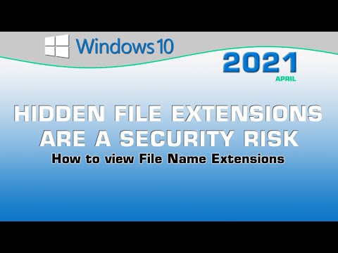 Hidden File Extensions are a Security Risk