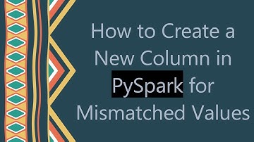 How to Create a New Column in PySpark for Mismatched Values