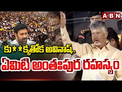 కు**క్కతోక  అవినాష్ .. ఏమిటి అంతఃపుర రహస్యం | Chandrababu Sensational Comments Avinash Reddy | ABN - ABNTELUGUTV