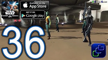STAR WARS Galaxy of Heroes Android iOS Walkthrough - Part 36 - Light Side Battles 4 (HARD)