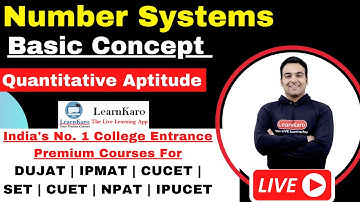 Number System Basic Concept & Tricks | Quantitative Aptitude | DUJAT, IPMAT, NPAT, CUET & Other Exam