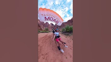 Watch her reaction on landing! Dad takes daughter BASE jumping before she leaves for college. #moab