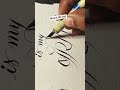 Karma is my boyfriend, Beginner calligraphy, Satisfying Swifties #shorts #taylorswift