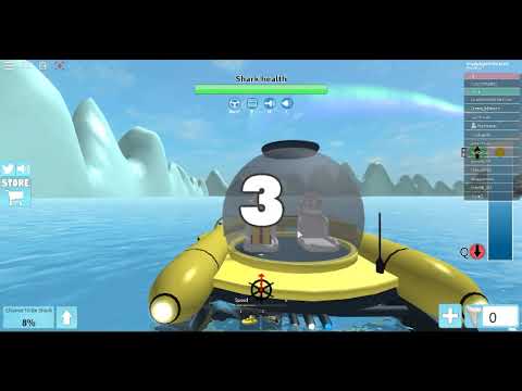 Roblox Shark Bite Submarine Youtube - running from shark with submarine in roblox sharkbite