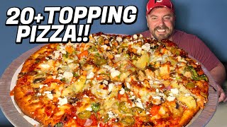 20-Topping Loaded Pizza Challenge (Carnivore + Herbivore)