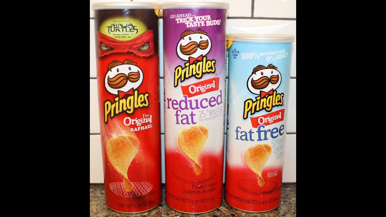 Pringles: Original, Reduced Fat & Fat Free Blind Taste Test - YouTube