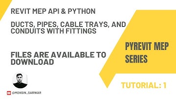 Tutorial 01 – Create MEP Ducts, Pipes, Cable Trays, and Conduits with Fittings | pyRevit Revit 2025