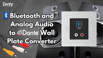 Bluetooth and Analog Audio to Dante Wall Plate Converter Product Overview