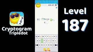 Cryptogram Tripledot Level 187 Answer | SolutionGuruji