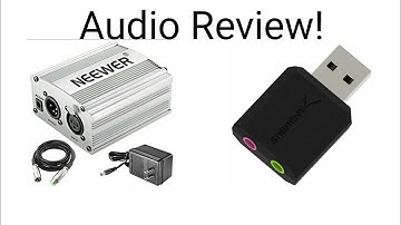Neewer Phantom Power Supply + Sabrent USB soundcard Audio test