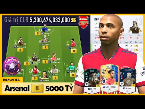 Hành Trình Leo Rank THÁCH ĐẤU Cùng Đội Hình ARSENAL 5000 Tỷ Với HENRY, FABREGAS & PETIT UP +8