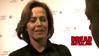 SIGOURNEY WEAVER Interview for MY DEPRESSION - 2014 Tribeca Film Festival