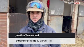 Jonathan Vanmeerbeck, entraîneur de Fuego du Mortier (26/01 à Paris-Vincennes)