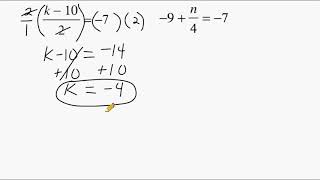 Review how to solve 2-step equations involving fractions and integers.
