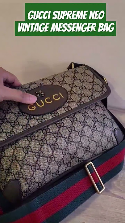 Real vs Fake Gucci Messenger GG Supreme Small Bag from Suplook