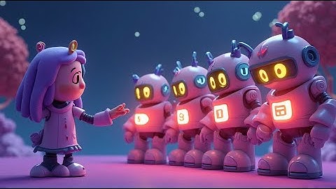 Five Little Robots — Beep Beep Count! | Fun Counting & Robot Song for Kids | Toddler Learning Rhyme