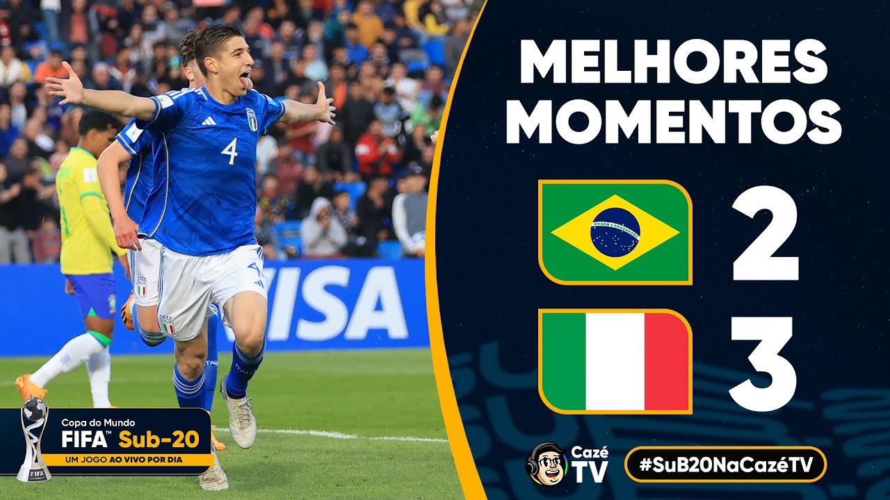 BRASIL 2 X 3 ITÁLIA | MELHORES MOMENTOS | 1ª RODADA | COPA DO MUNDO SUB-20 FIFA 2023