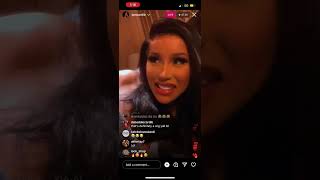 CARDI B LEAKS MESSAGES ON INSTAGRAM LIVE….