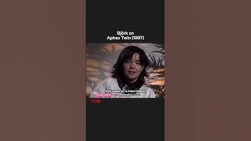 Björk on Aphex Twin in 1997 #björk #aphextwin