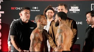 CONOR BENN VS PETER DOBSON FULL CARD WEIGH IN HIGHLIGHTS