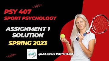 Sport Psychology #psy407 Assignment 1 solution Spring 2023, extrinsic and intrinsic motivation