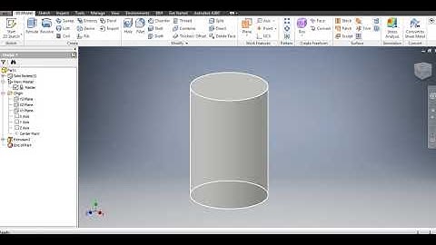 Starting a simple 3D model in Autodesk Inventor -Beginner tutorial 3