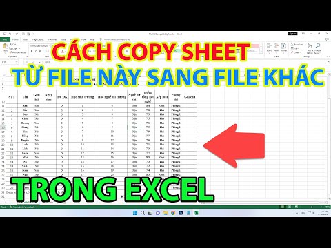 #2023 Cách Copy 1 Sheet Trong Excel Sang File Khác | Copy Sheet Trong Excel