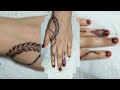 Simple and easy mehndi design for back hand mehndi design by zohra mehndi art