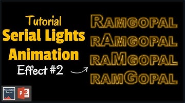 PowerPoint Animation: Serial Lights Effect Variation