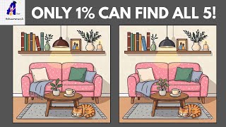 🔍 Find All 5 Differences | Find the difference game | Spot the differences | brain training #game 🧠 screenshot 2