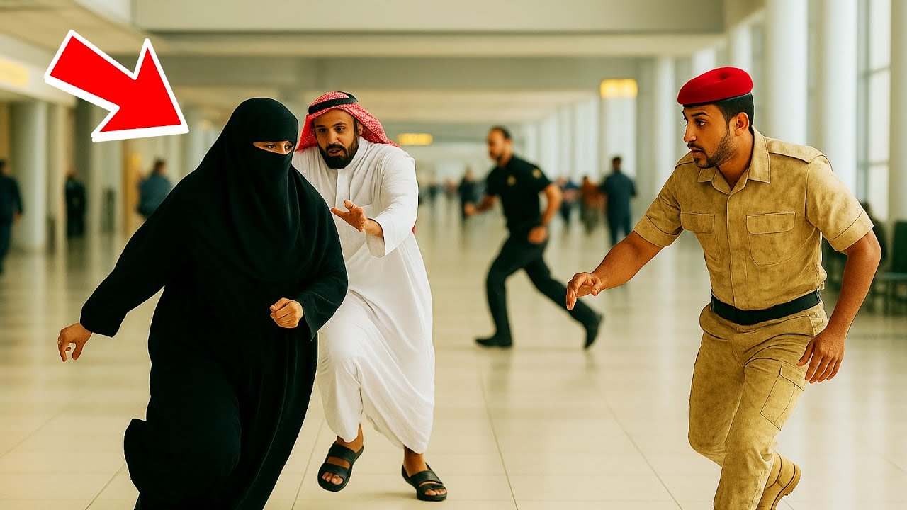 إمرأة تهرب من زوجها وتستغيث بضابط الامن في مطار سعودي... وبعد دقائق اكتشف الجميع الحقيقة الصادمة!