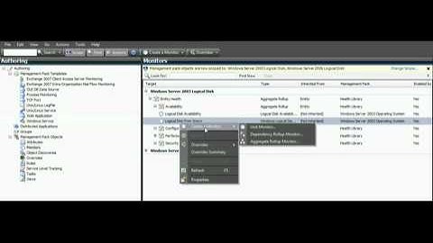 SCOM 2007 Logical Disk Warning Override
