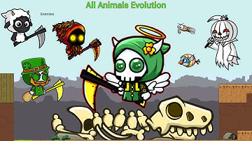 All Animals Evolution With Latest Patrick Reaper & The Enemies (EvoWorld.io)