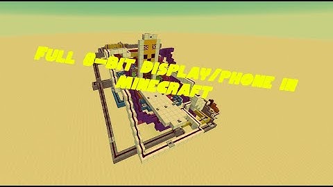 Full 8-bit redstone display