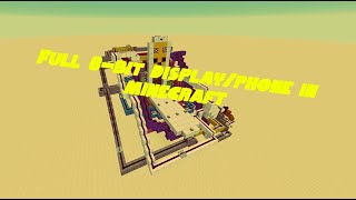 Full 8-bit redstone display