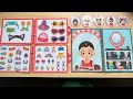 Trang điểm, làm tóc thời trang cho búp bê - Quiet book make up doll (Chim Xinh channel)