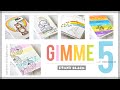 How to Make 5 FUN Easy Handmade Rainbow Background Cards!