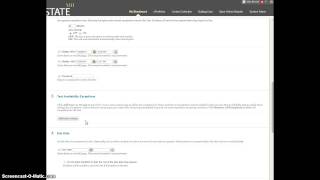 Test Availability Exceptions