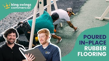 Poured-In-Place Rubber Surfacing for Playgrounds | King Swings Commercial
