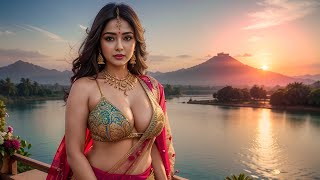 [4K] Ai Art Indian Lookbook Girl Al Art Video - Breathtaking Sky